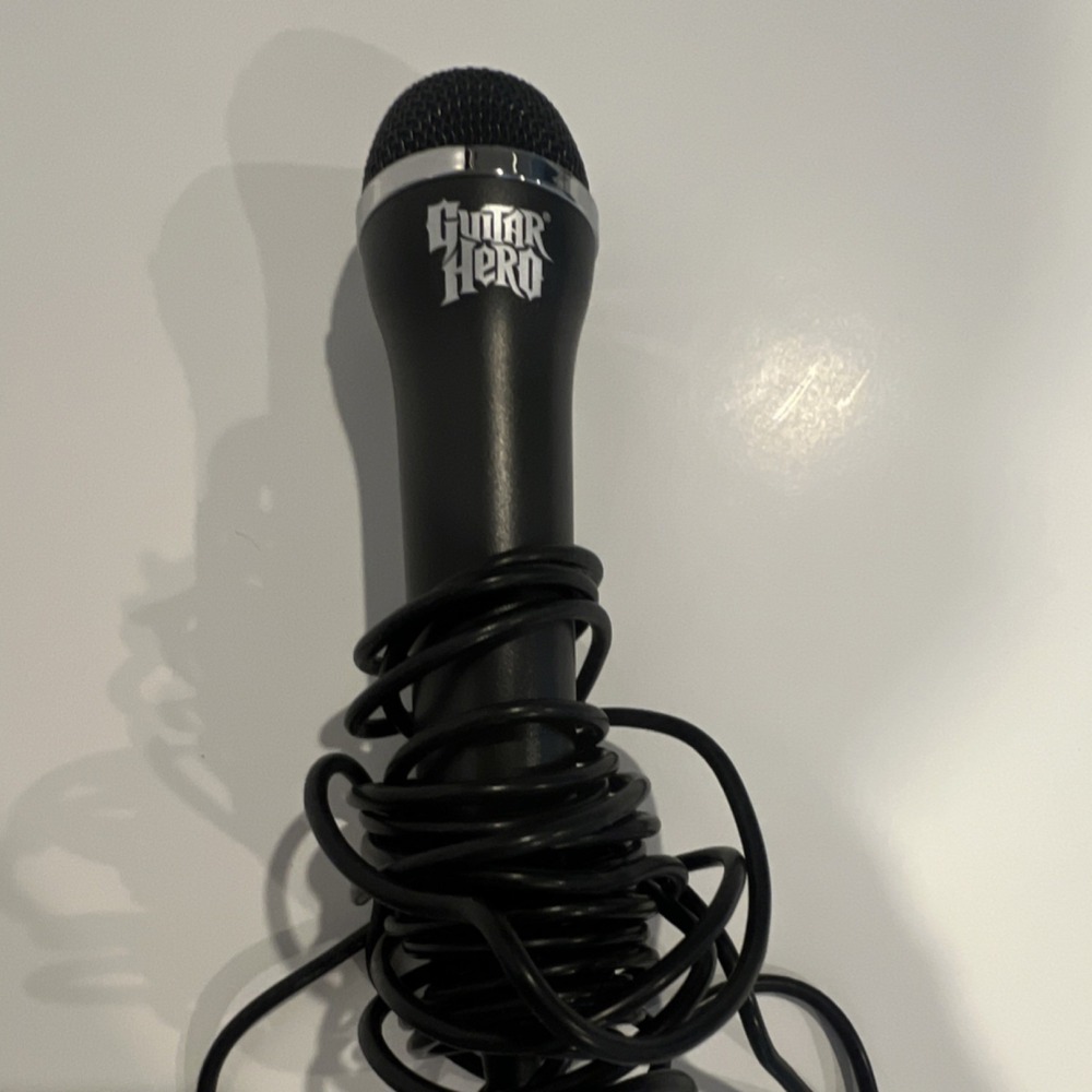Guitar Hero USB Wired Microphone Black E-UR20 Video Game Accessory